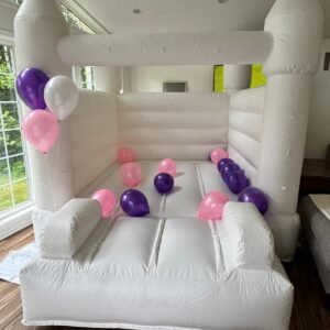 White bounce castle