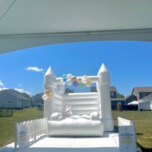 White bounce castle